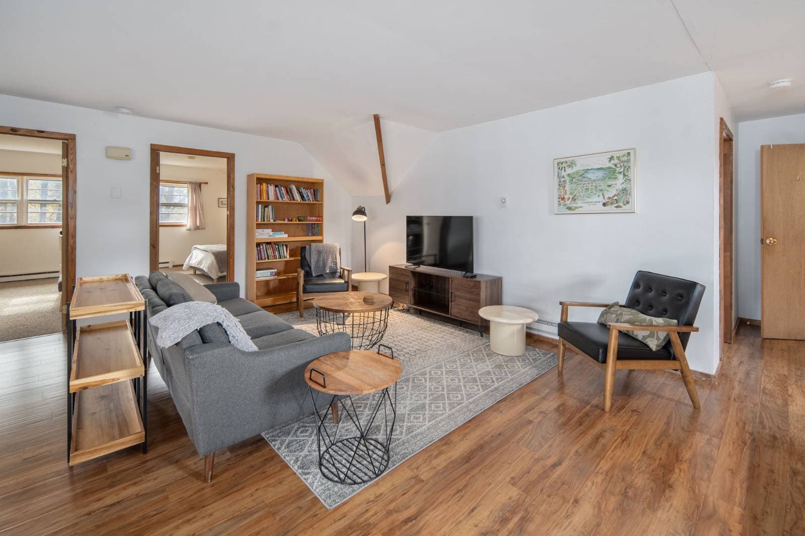 The Accessory Apartment · Living Area at 17 Walnut St, Cooperstown NY