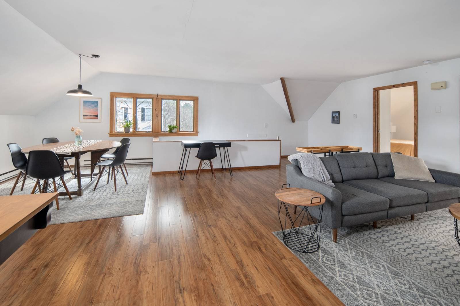 The Accessory Apartment · Living Area at 17 Walnut St, Cooperstown NY