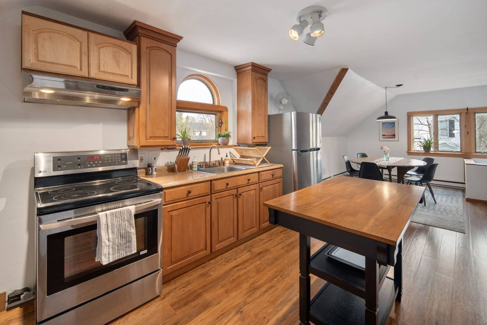 The Accessory Apartment · Kitchen at 17 Walnut St, Cooperstown NY